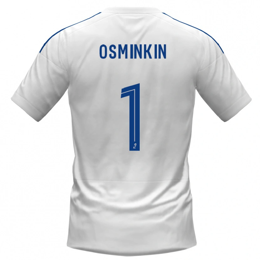 Danxen Herren Vitaliy Osminkin #1 Weiß Blau Auswärtstrikot Trikot 2025/26 T-Shirt