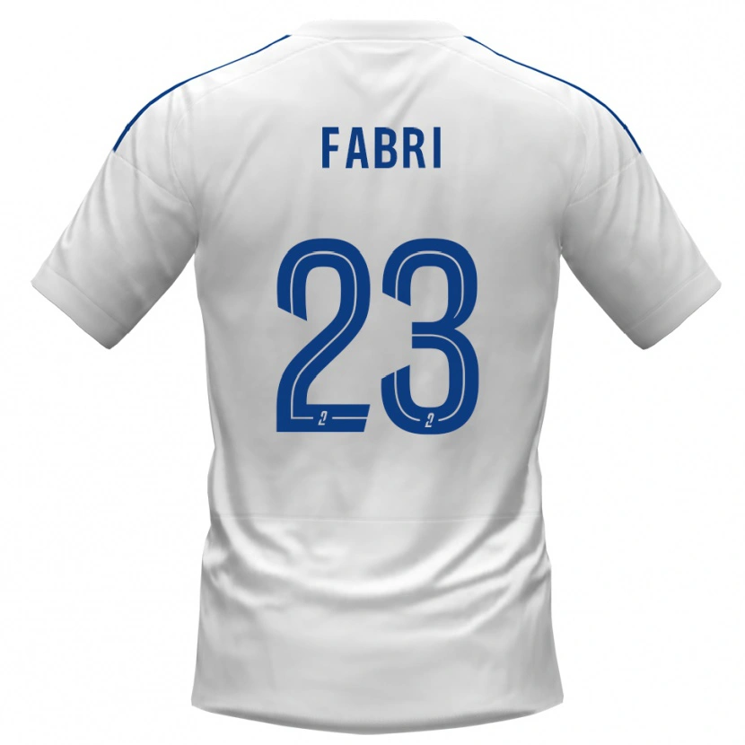 Danxen Herren Julien Fabri #23 Weiß Blau Auswärtstrikot Trikot 2025/26 T-Shirt