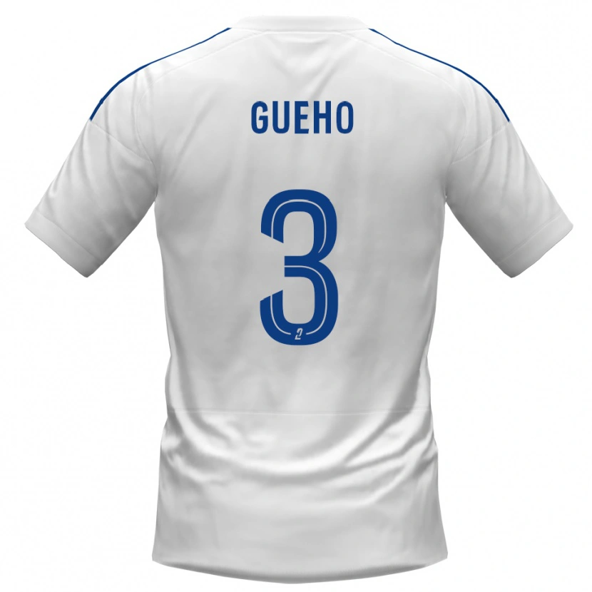 Danxen Herren Loup-Diwan Gueho #3 Weiß Blau Auswärtstrikot Trikot 2025/26 T-Shirt