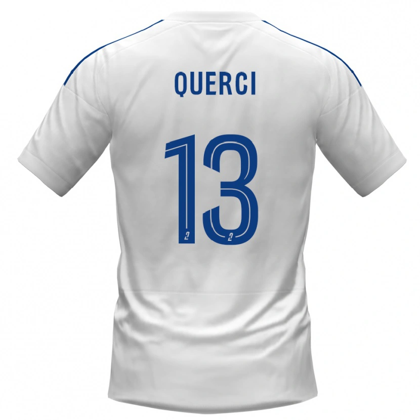 Danxen Herren Antoine-Dominique Querci #13 Weiß Blau Auswärtstrikot Trikot 2025/26 T-Shirt