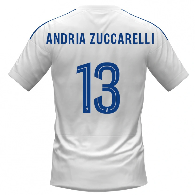 Danxen Herren Carlu Andria Zuccarelli #13 Weiß Blau Auswärtstrikot Trikot 2025/26 T-Shirt