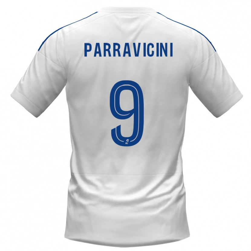 Danxen Herren Nicolas Parravicini #9 Weiß Blau Auswärtstrikot Trikot 2025/26 T-Shirt