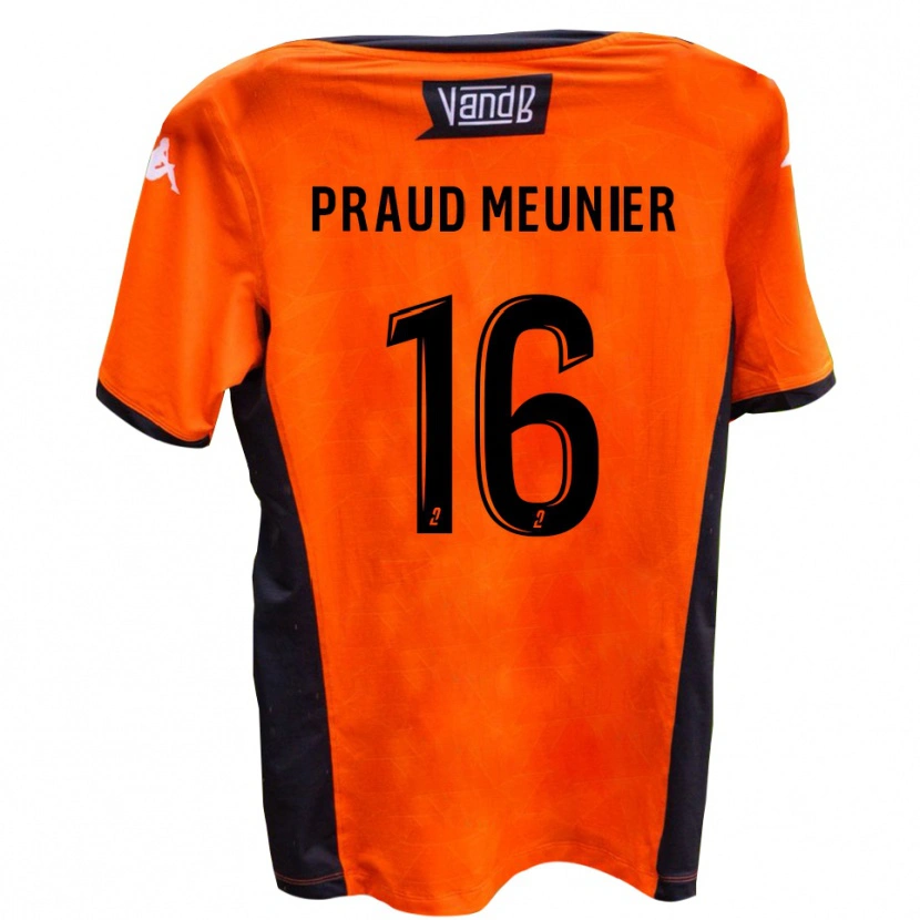 Danxen Herren Nolhan Praud Meunier #16 Weiß Schwarz Auswärtstrikot Trikot 2025/26 T-Shirt