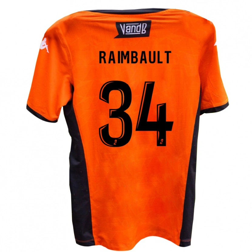Danxen Herren Mathis Raimbault #34 Weiß Schwarz Auswärtstrikot Trikot 2025/26 T-Shirt