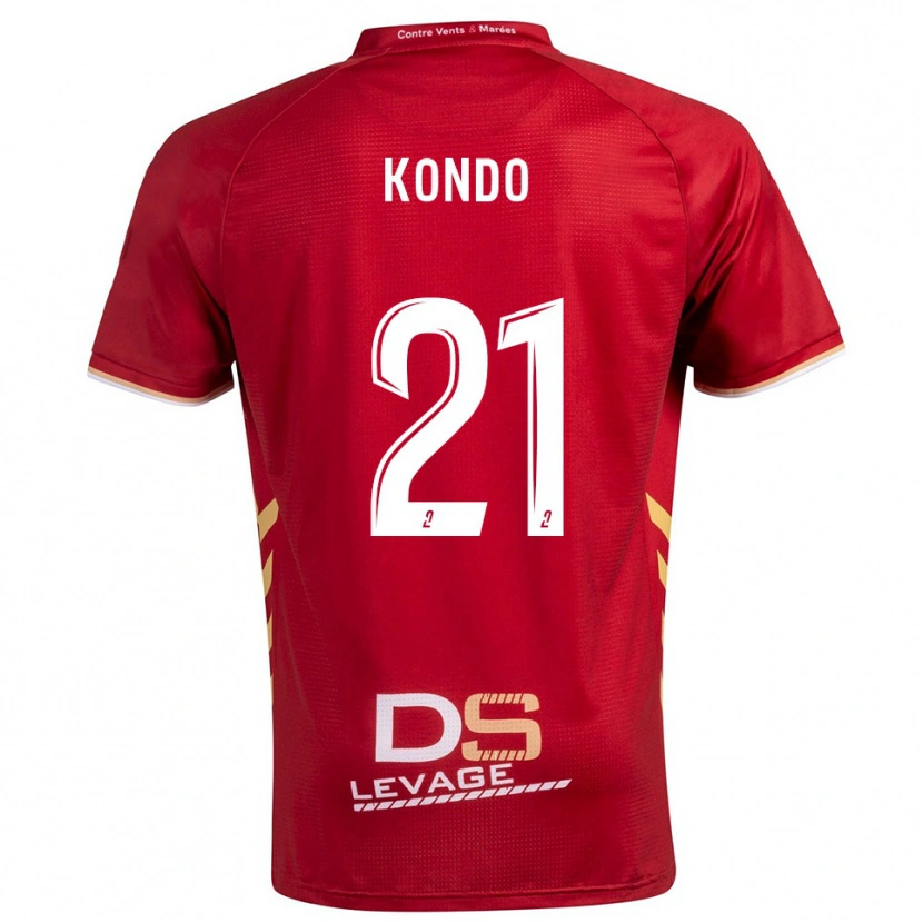 Danxen Herren Geoffrey Kondo #21 Burgunder Gold Auswärtstrikot Trikot 2025/26 T-Shirt