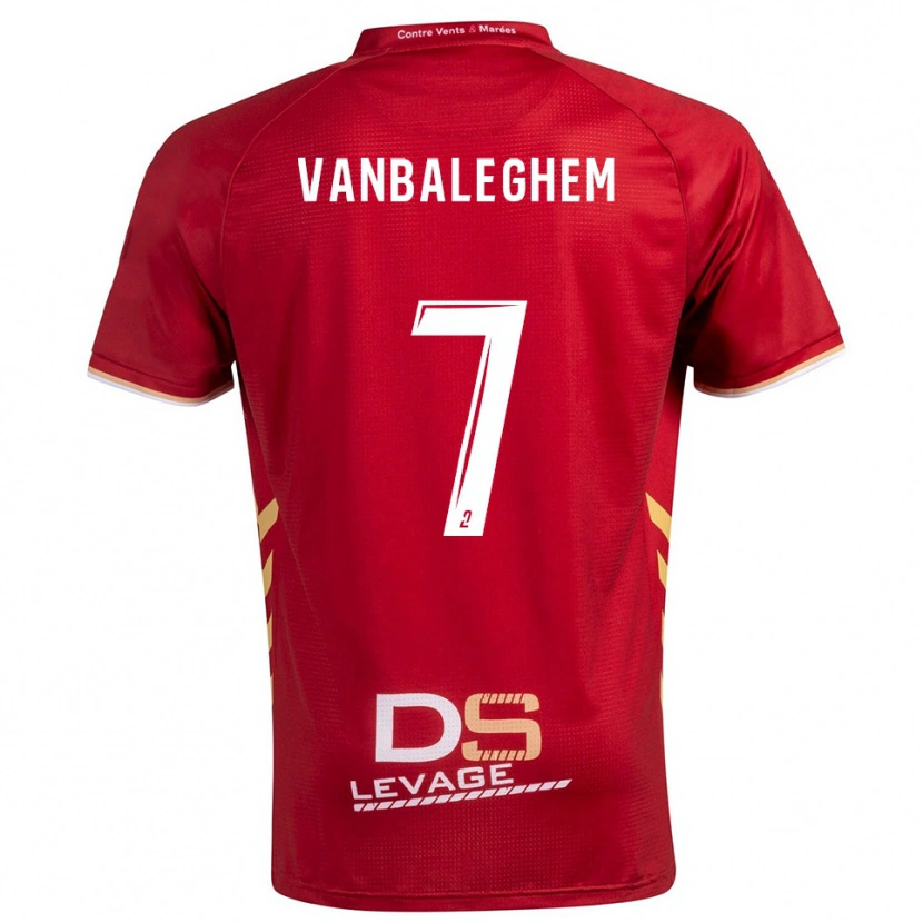 Danxen Herren Martin Vanbaleghem #7 Burgunder Gold Auswärtstrikot Trikot 2025/26 T-Shirt