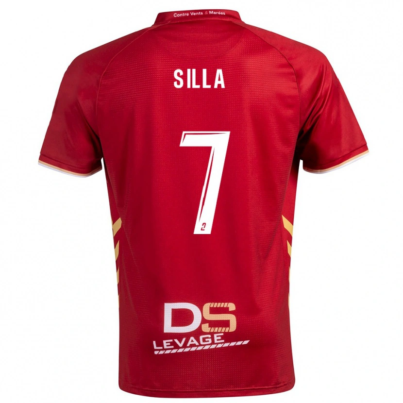 Danxen Herren Mamadu Silla #7 Burgunder Gold Auswärtstrikot Trikot 2025/26 T-Shirt