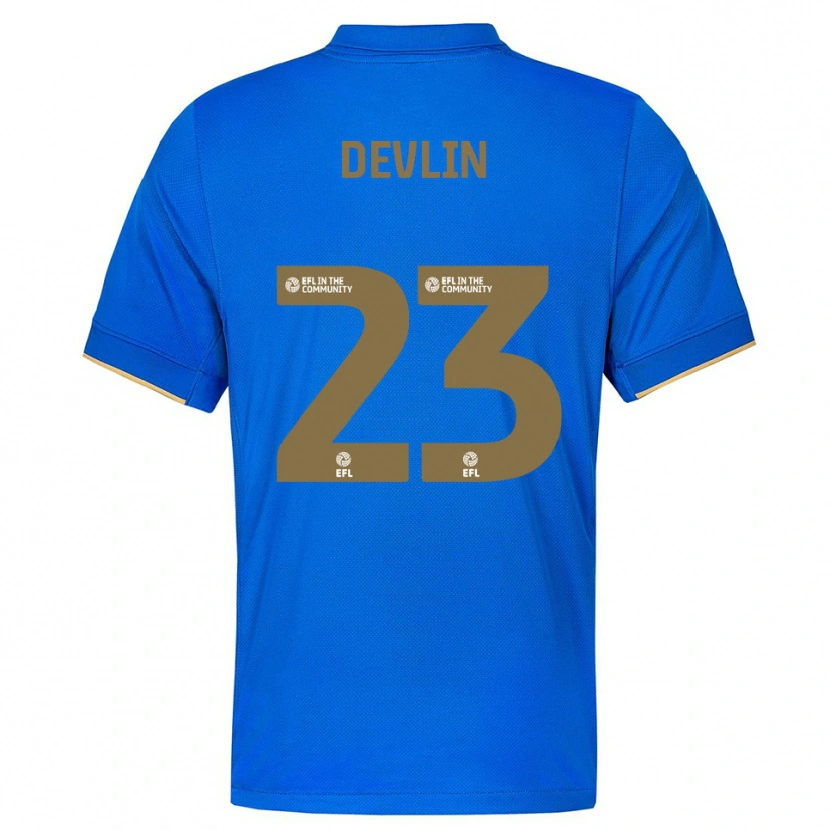 Danxen Damen Charlotte Devlin #23 Blau Gold Heimtrikot Trikot 2025/26 T-Shirt
