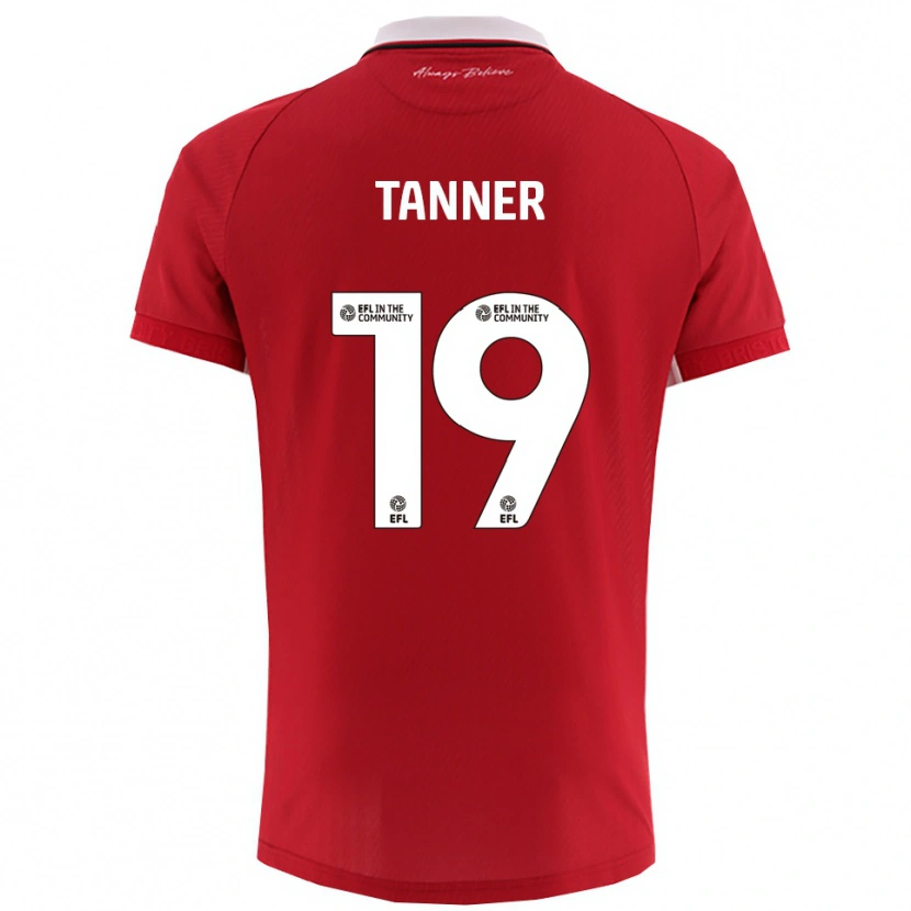 Danxen Damen George Tanner #19 Rot Weiß Heimtrikot Trikot 2025/26 T-Shirt