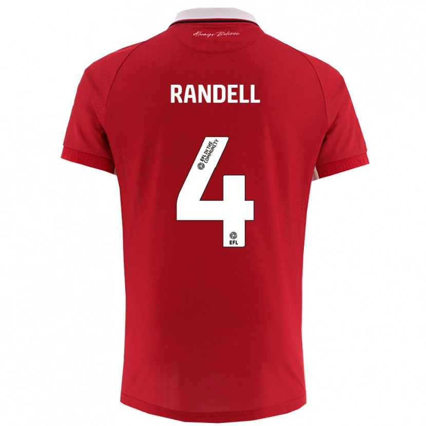 Danxen Damen Adam Randell #4 Rot Weiß Heimtrikot Trikot 2025/26 T-Shirt