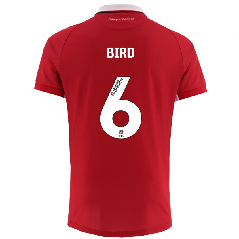 Danxen Damen Max Bird #6 Rot Weiß Heimtrikot Trikot 2025/26 T-Shirt