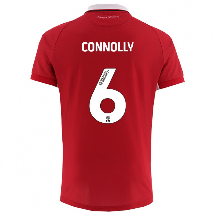 Danxen Damen Megan Connolly #6 Rot Weiß Heimtrikot Trikot 2025/26 T-Shirt