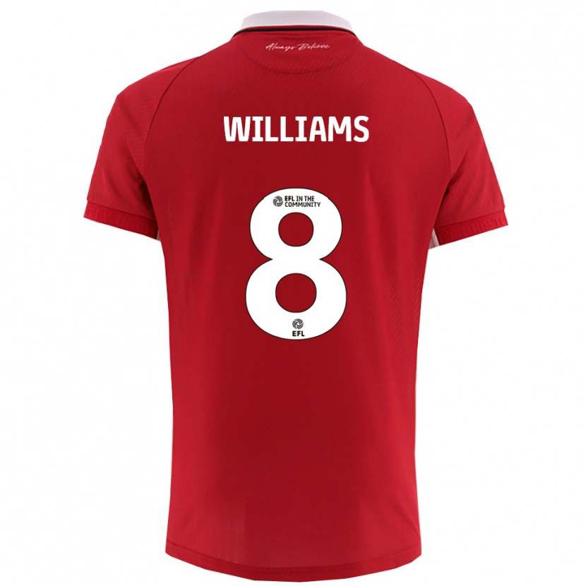 Danxen Damen Joe Williams #8 Rot Weiß Heimtrikot Trikot 2025/26 T-Shirt