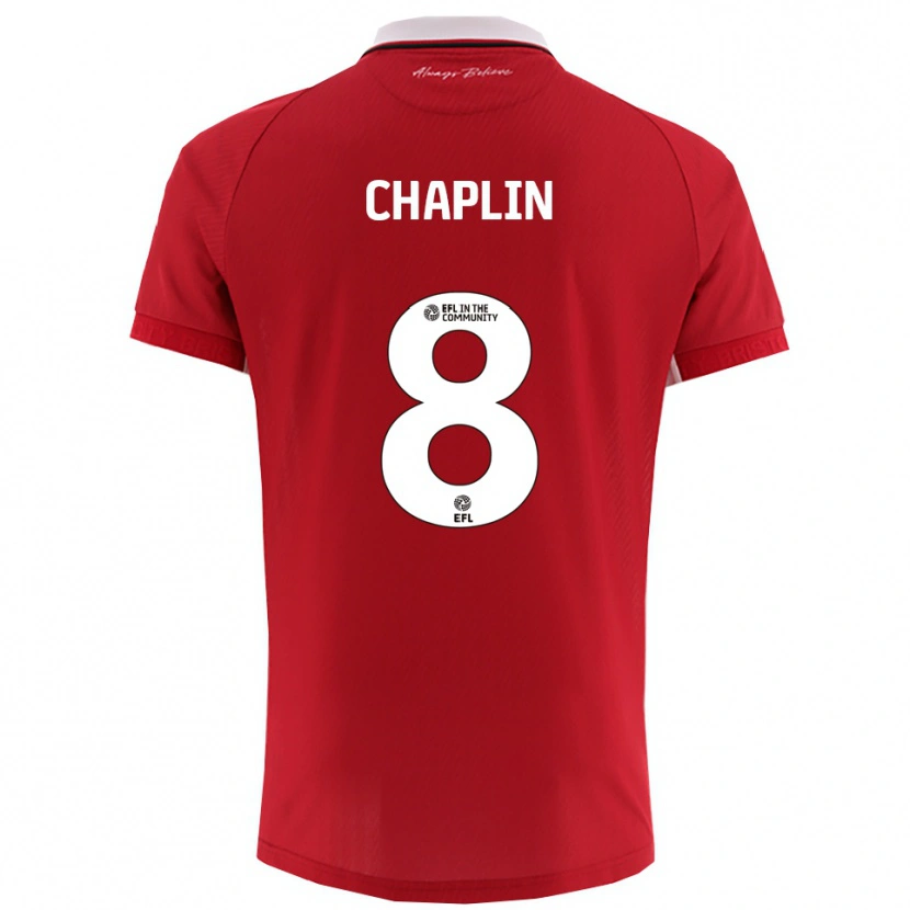 Danxen Damen Tom Chaplin #8 Rot Weiß Heimtrikot Trikot 2025/26 T-Shirt