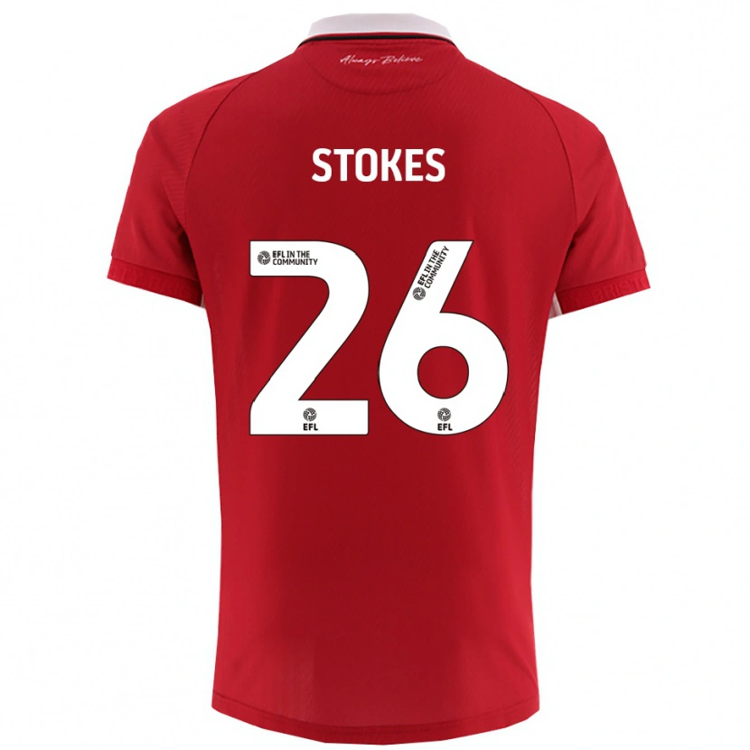 Danxen Damen Josh Stokes #26 Rot Weiß Heimtrikot Trikot 2025/26 T-Shirt