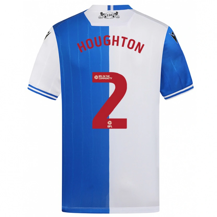 Danxen Damen Lucas Houghton #2 Blau Weiß Heimtrikot Trikot 2025/26 T-Shirt