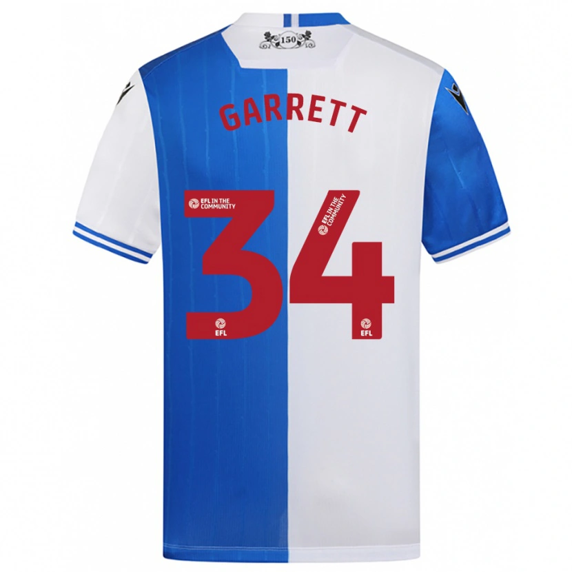 Danxen Damen Jake Garrett #34 Blau Weiß Heimtrikot Trikot 2025/26 T-Shirt