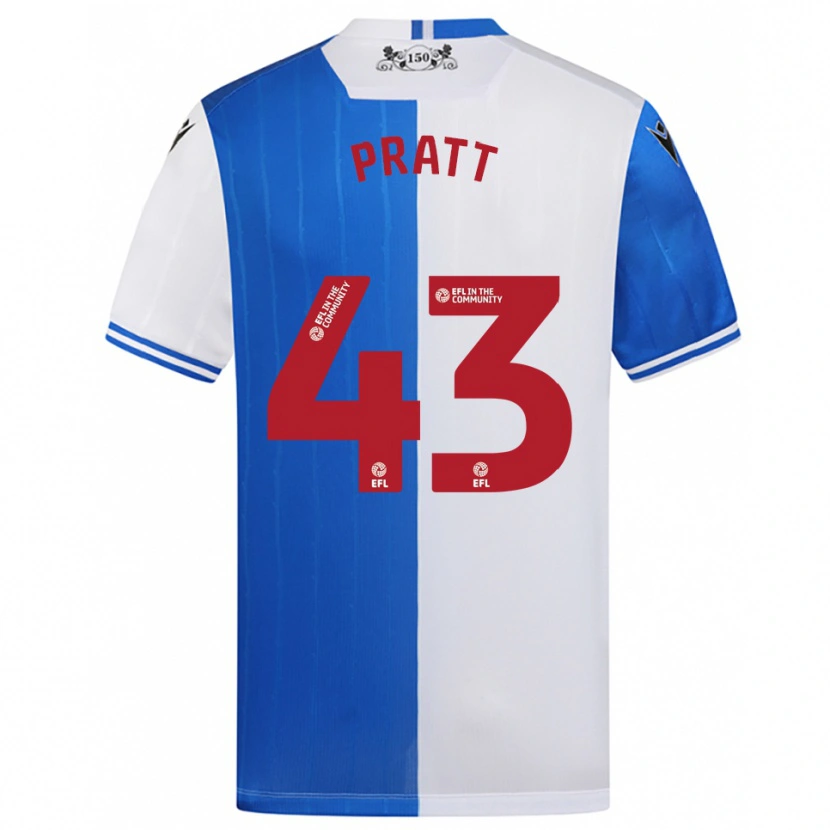Danxen Damen George Pratt #43 Blau Weiß Heimtrikot Trikot 2025/26 T-Shirt