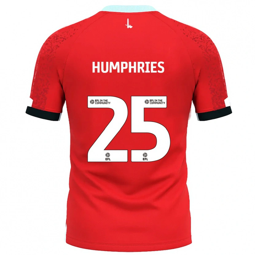 Danxen Damen Greta Humphries #25 Rot Weiß Heimtrikot Trikot 2025/26 T-Shirt