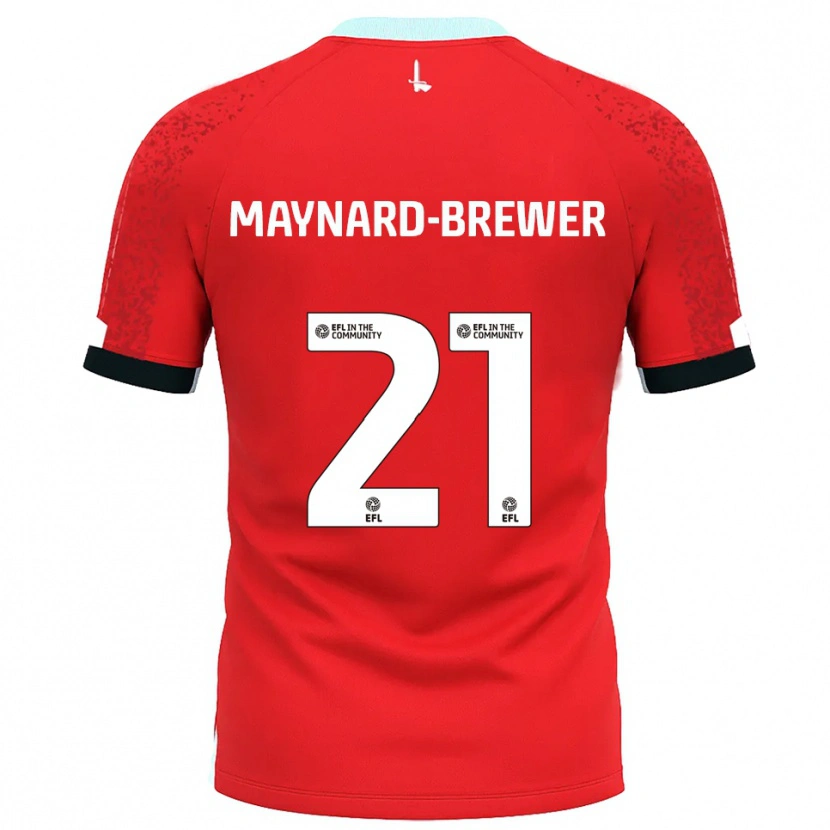 Danxen Damen Ashley Maynard-Brewer #21 Rot Weiß Heimtrikot Trikot 2025/26 T-Shirt