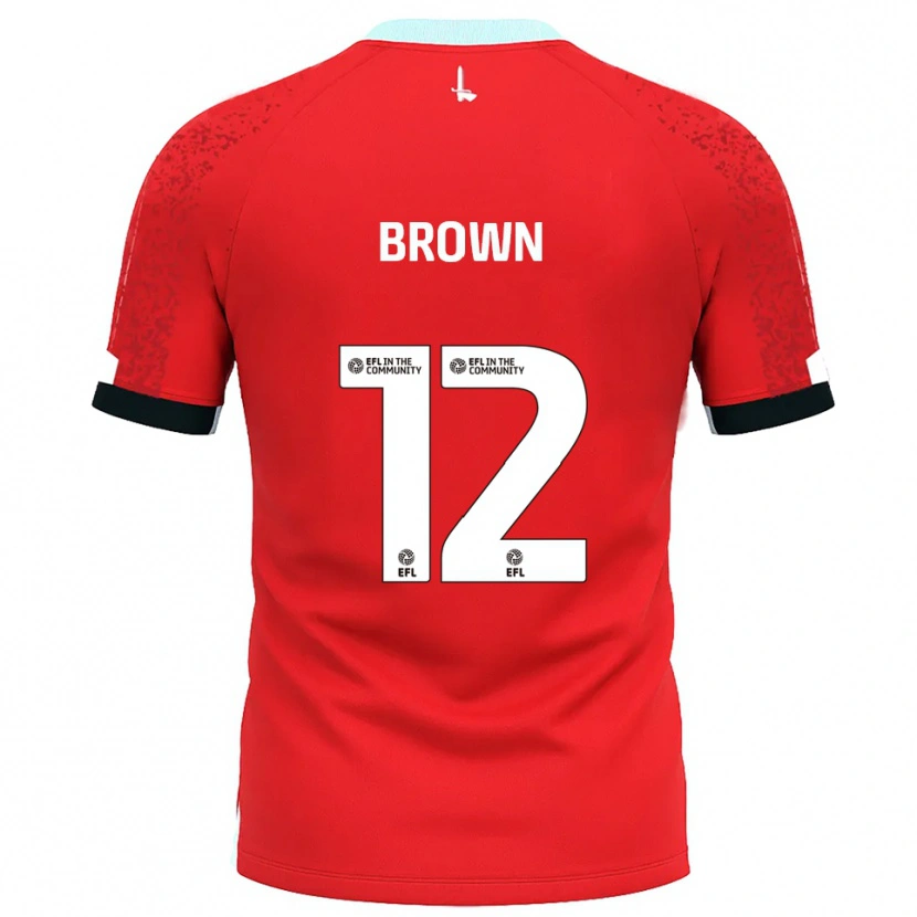 Danxen Damen Ethan Brown #12 Rot Weiß Heimtrikot Trikot 2025/26 T-Shirt