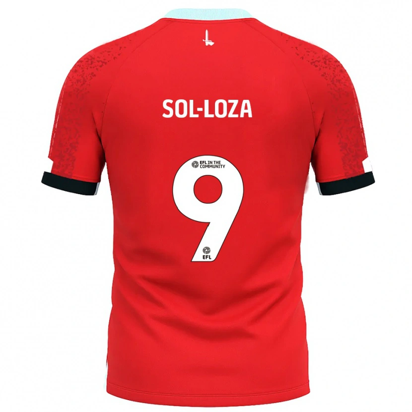 Danxen Damen Emmanuel Sol-Loza #9 Rot Weiß Heimtrikot Trikot 2025/26 T-Shirt