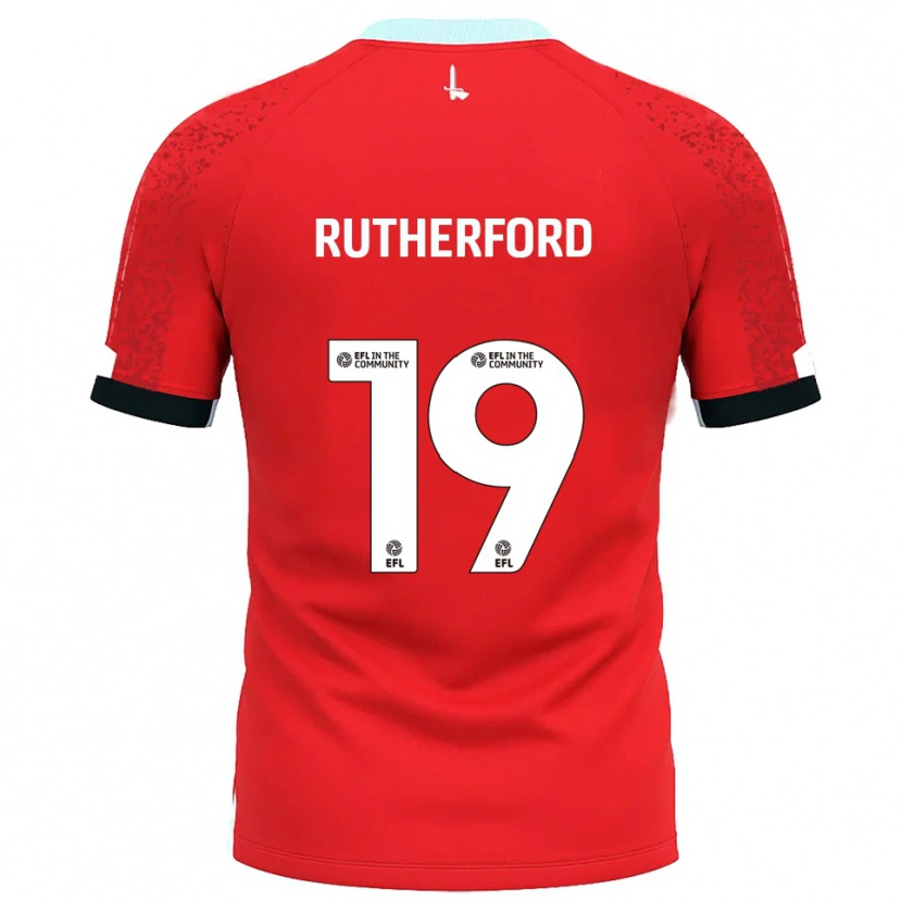 Danxen Damen Ella Rutherford #19 Rot Weiß Heimtrikot Trikot 2025/26 T-Shirt