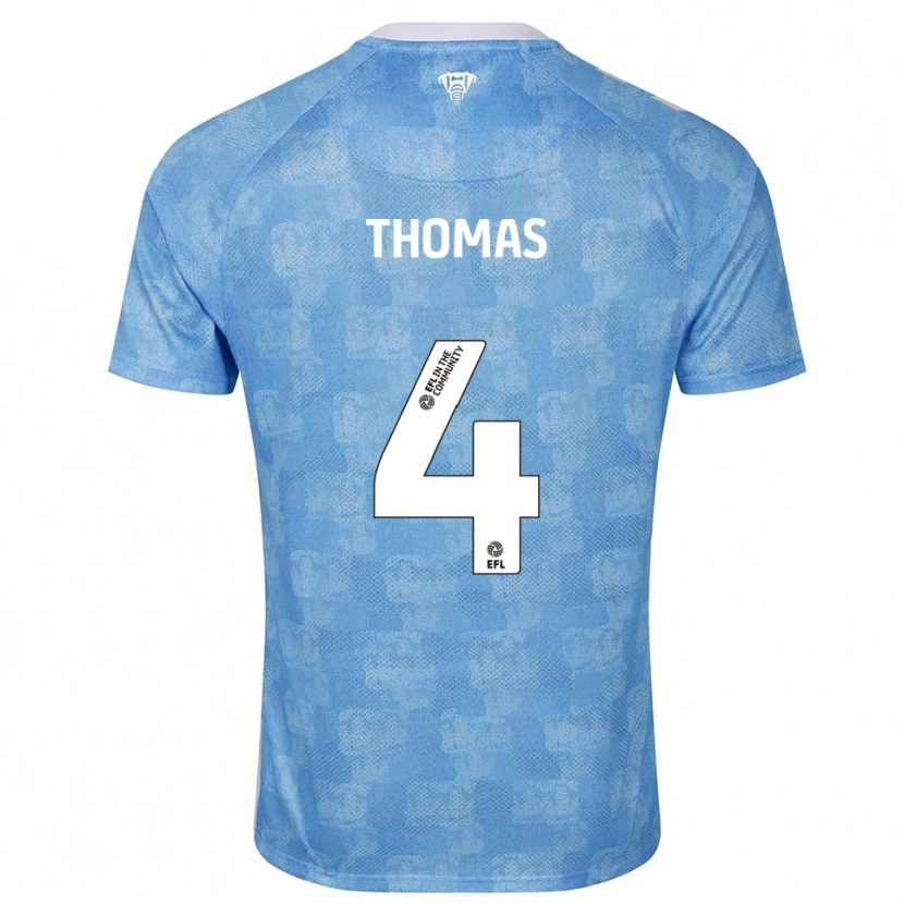 Danxen Damen Bobby Thomas #4 Himmelblau Weiß Heimtrikot Trikot 2025/26 T-Shirt