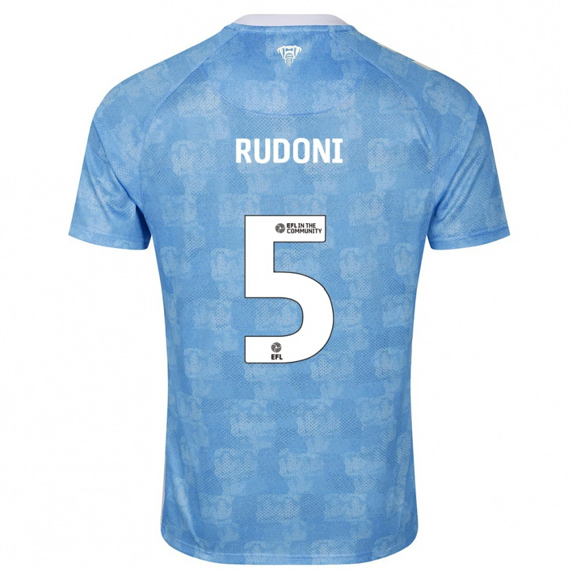 Danxen Damen Jack Rudoni #5 Himmelblau Weiß Heimtrikot Trikot 2025/26 T-Shirt