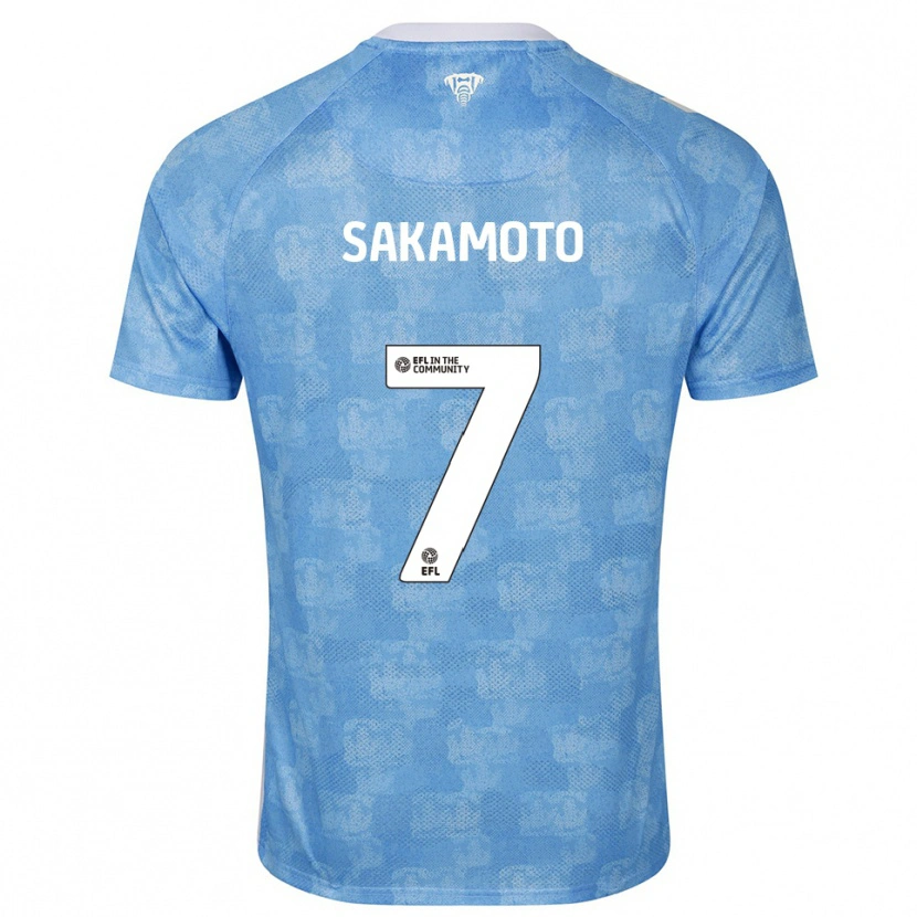 Danxen Damen Tatsuhiro Sakamoto #7 Himmelblau Weiß Heimtrikot Trikot 2025/26 T-Shirt