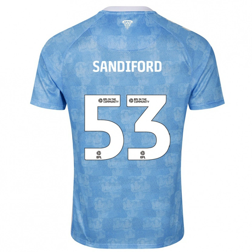 Danxen Damen Greg Sandiford #53 Himmelblau Weiß Heimtrikot Trikot 2025/26 T-Shirt