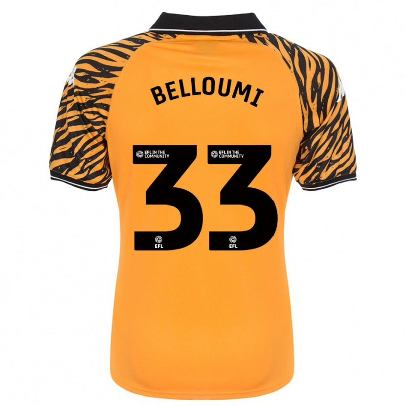 Danxen Damen Mohamed Belloumi #33 Orange Schwarz Heimtrikot Trikot 2025/26 T-Shirt