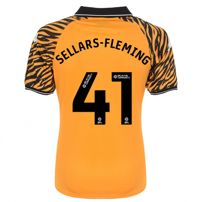 Danxen Damen Tyrell Sellars-Fleming #41 Orange Schwarz Heimtrikot Trikot 2025/26 T-Shirt