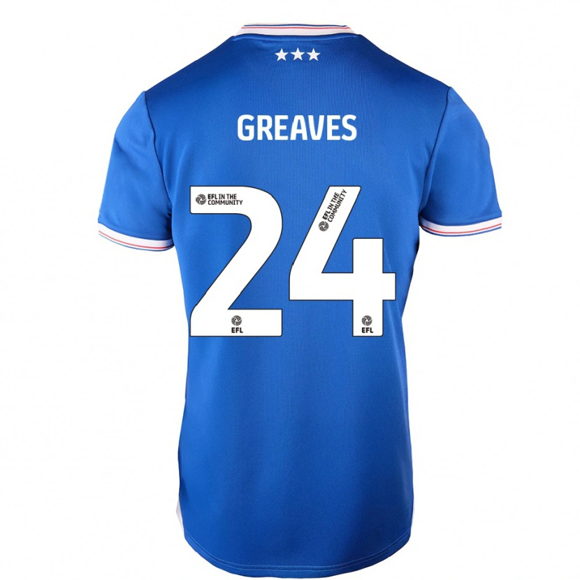 Danxen Damen Jacob Greaves #24 Blau Weiß Heimtrikot Trikot 2025/26 T-Shirt