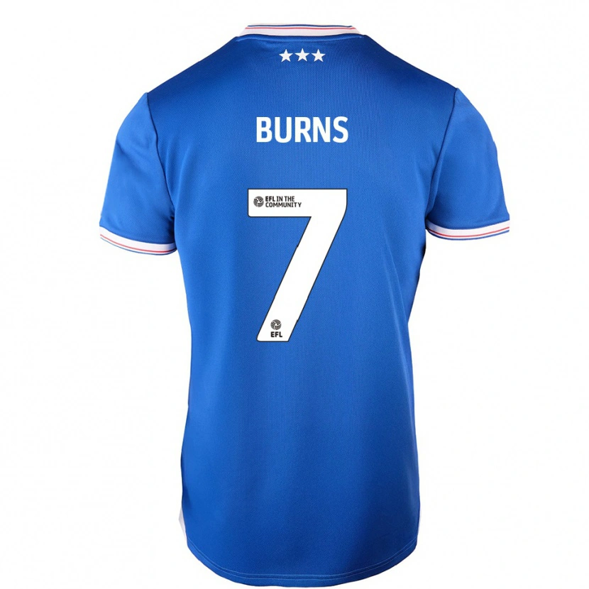 Danxen Damen Wes Burns #7 Blau Weiß Heimtrikot Trikot 2025/26 T-Shirt
