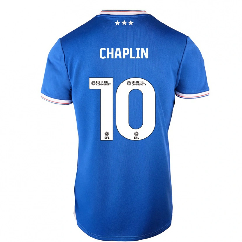 Danxen Damen Conor Chaplin #10 Blau Weiß Heimtrikot Trikot 2025/26 T-Shirt