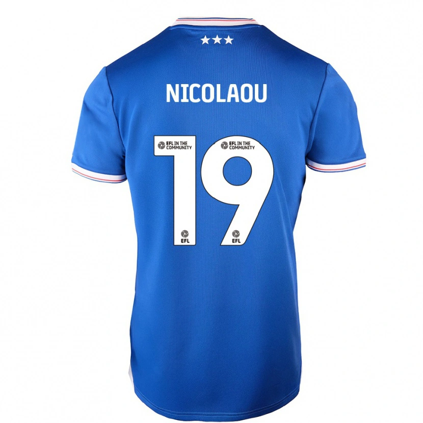 Danxen Damen Shakil Nicolaou #19 Blau Weiß Heimtrikot Trikot 2025/26 T-Shirt