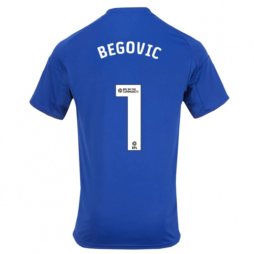 Danxen Damen Asmir Begovic #1 Blau Gold Heimtrikot Trikot 2025/26 T-Shirt