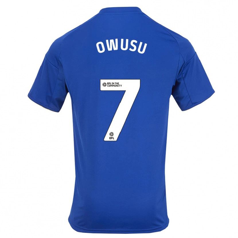 Danxen Damen Bismark Owusu #7 Blau Gold Heimtrikot Trikot 2025/26 T-Shirt