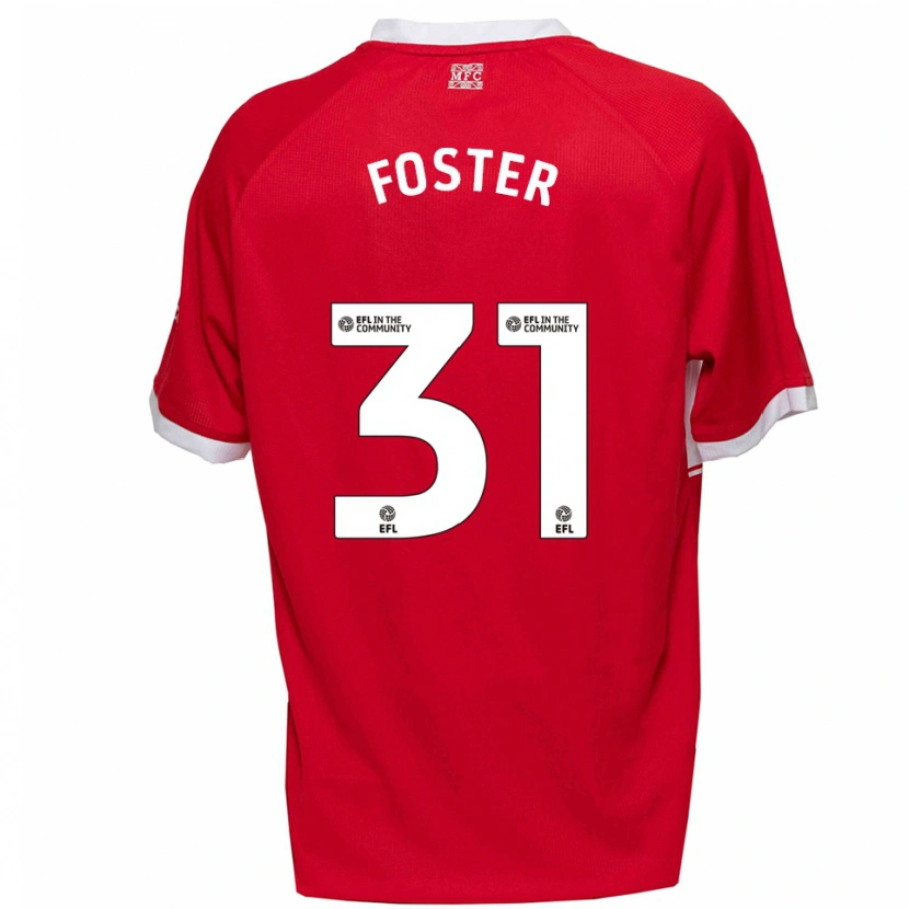 Danxen Damen Owen Foster #31 Rot Weiß Heimtrikot Trikot 2025/26 T-Shirt