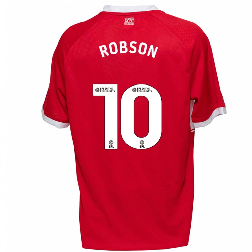 Danxen Damen Lauren Robson #10 Rot Weiß Heimtrikot Trikot 2025/26 T-Shirt