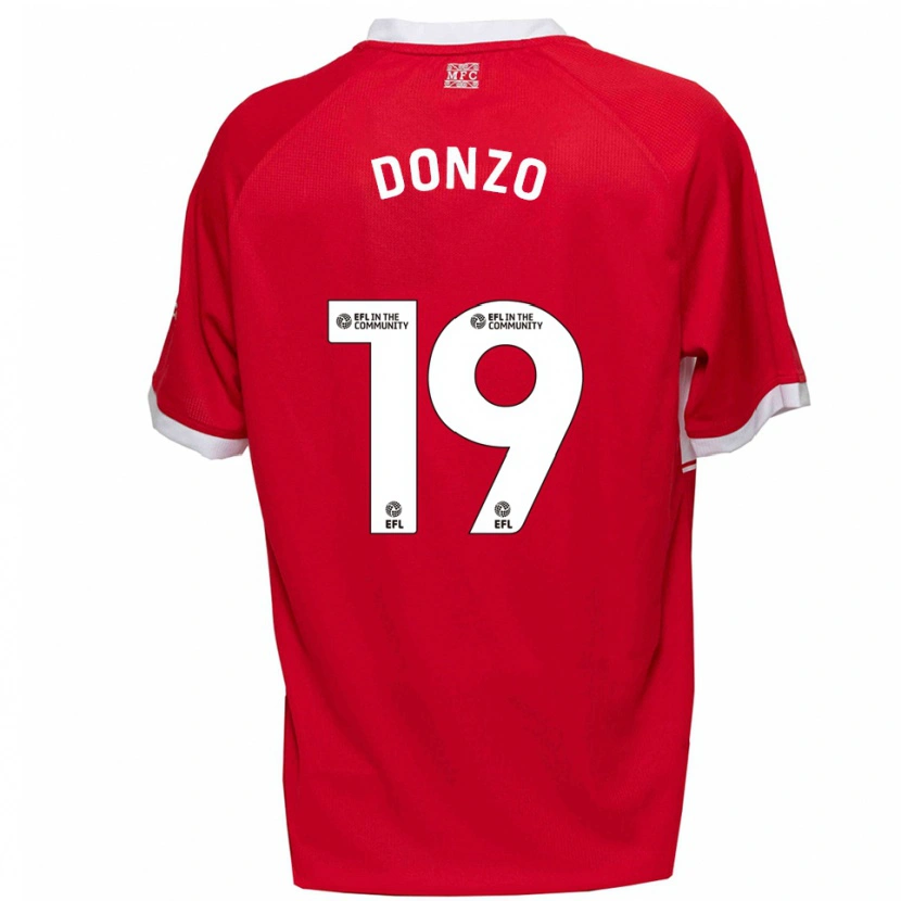 Danxen Damen Jolie Donzo #19 Rot Weiß Heimtrikot Trikot 2025/26 T-Shirt