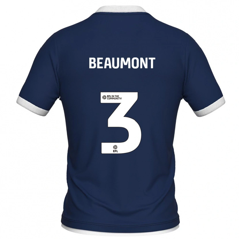 Danxen Damen George Beaumont #3 Marine Weiß Heimtrikot Trikot 2025/26 T-Shirt