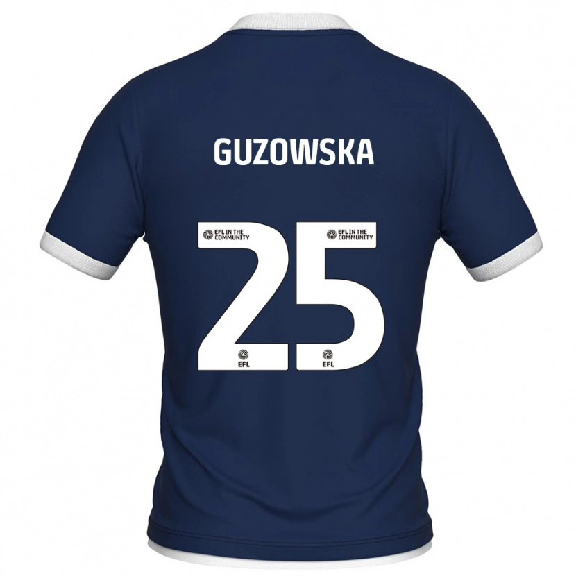 Danxen Damen Sara Guzowska #25 Marine Weiß Heimtrikot Trikot 2025/26 T-Shirt