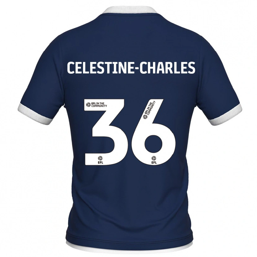 Danxen Damen Jaiden Celestine-Charles #36 Marine Weiß Heimtrikot Trikot 2025/26 T-Shirt
