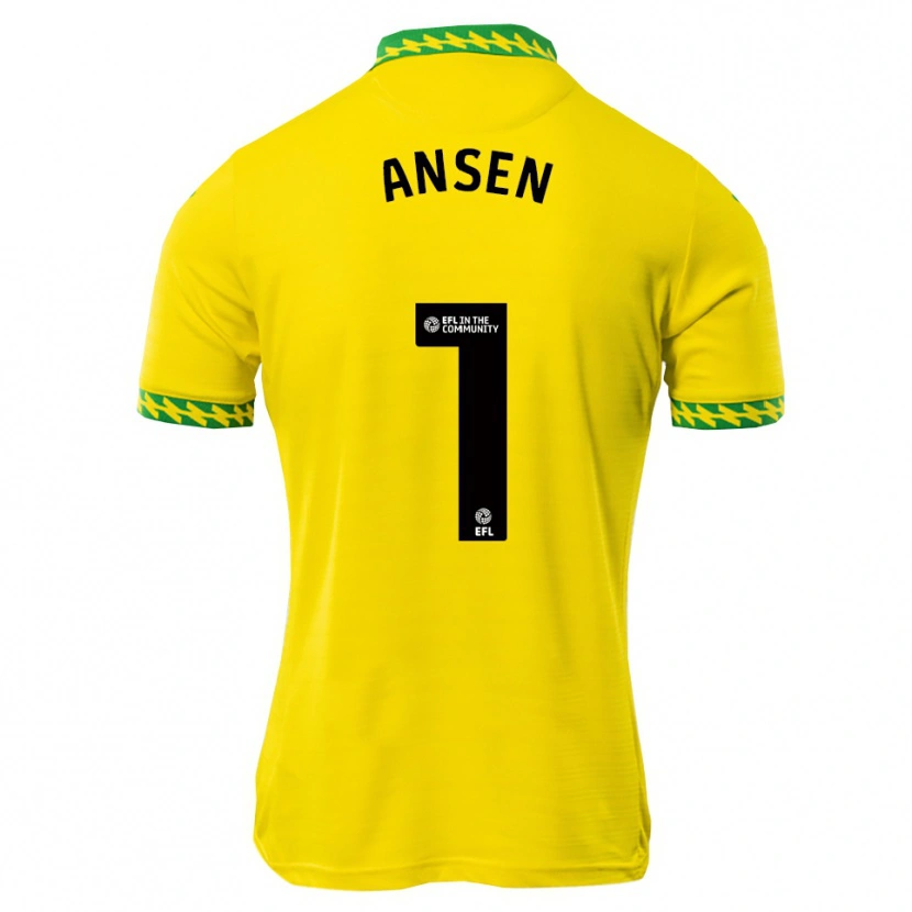 Danxen Damen Caleb Ansen #1 Weiß Grün Heimtrikot Trikot 2025/26 T-Shirt
