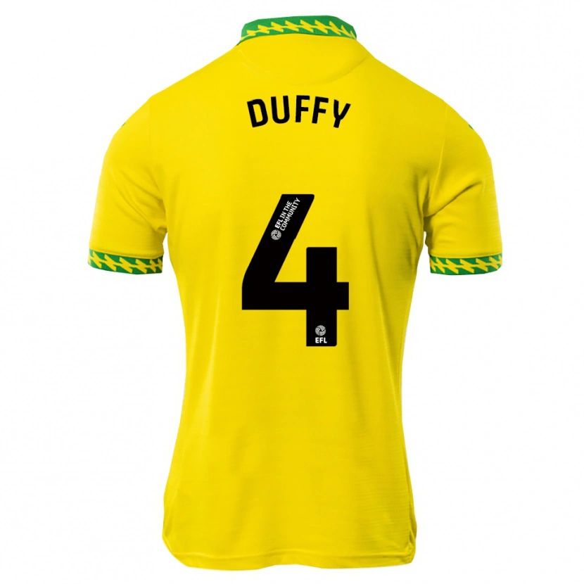 Danxen Damen Shane Duffy #4 Weiß Grün Heimtrikot Trikot 2025/26 T-Shirt