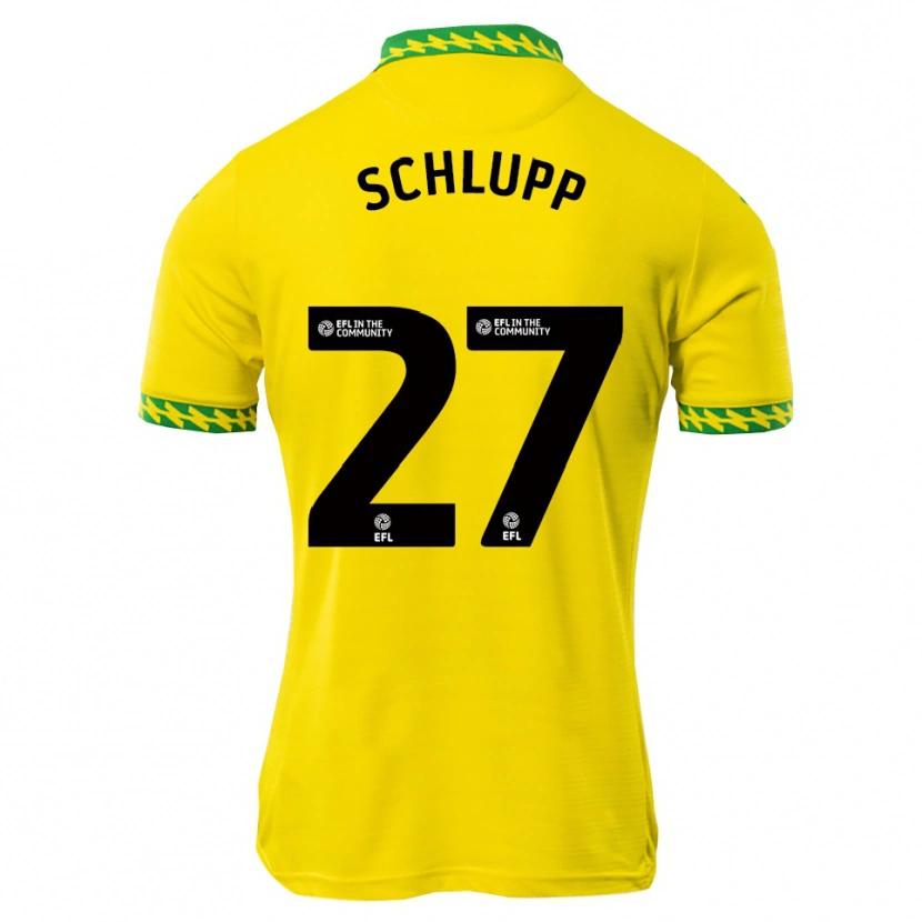 Danxen Damen Jeffrey Schlupp #27 Weiß Grün Heimtrikot Trikot 2025/26 T-Shirt