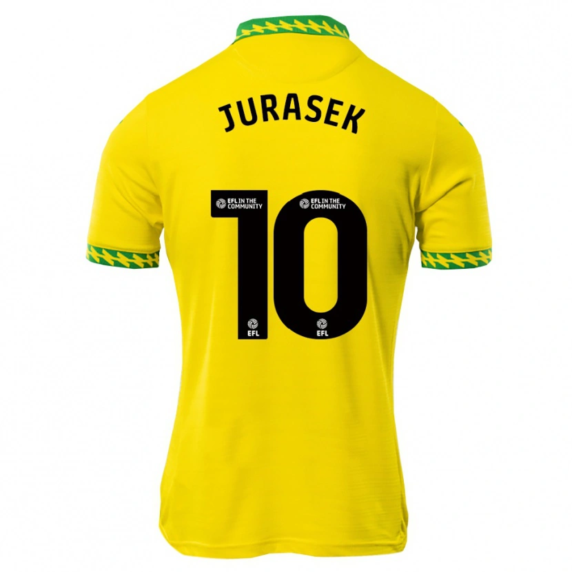 Danxen Damen Matej Jurasek #10 Weiß Grün Heimtrikot Trikot 2025/26 T-Shirt