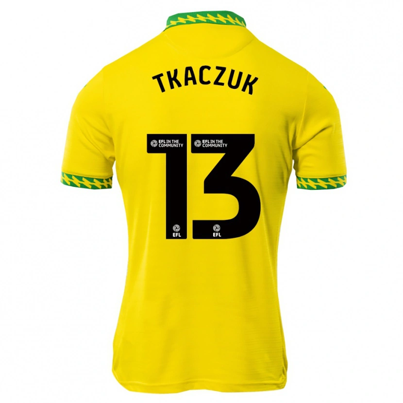 Danxen Damen Nikodem Tkaczuk #13 Weiß Grün Heimtrikot Trikot 2025/26 T-Shirt